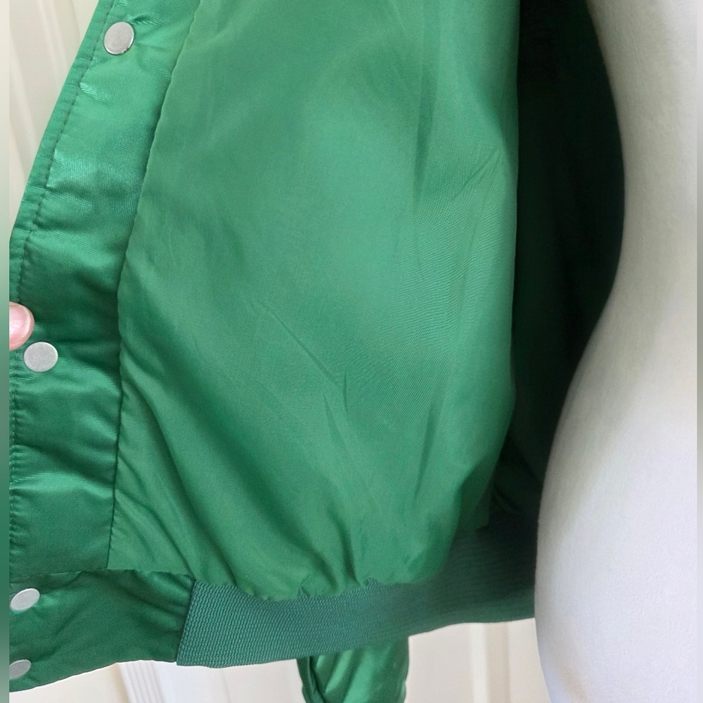 Vintage New York Jets Satin Varsity Jackets Mens L Chalk Line USA NFL - Picture 10 of 15